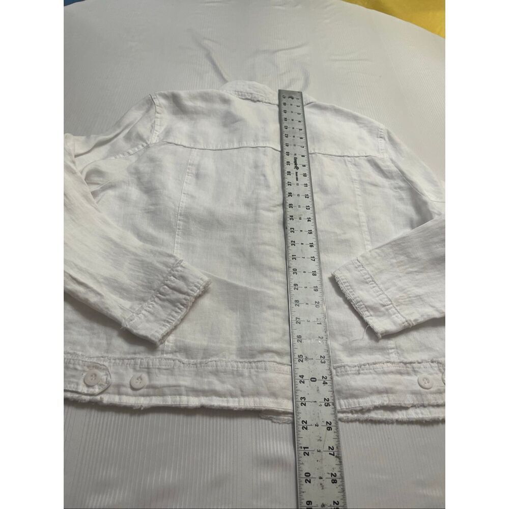 Lulu B Women’s White Linen Jacket Plus Size 1X - Picture 7 of 7